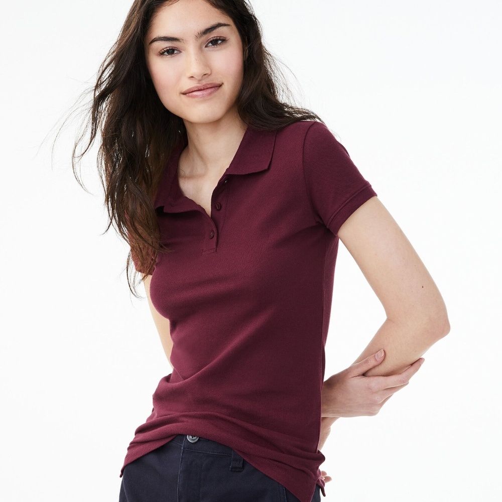 Aeropostale Women’s uniform polo burgundy
